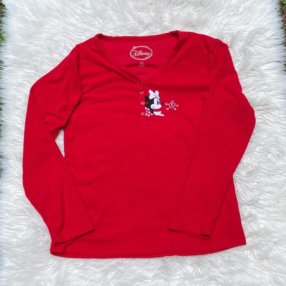 Disney Embroidered Minnie Mouse Waffle Knit
